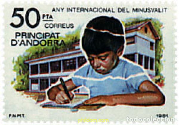 Sellos: 46156 MNH ANDORRA. Adm&oacute;n espa&ntilde;ola 1981 A&Ntilde;O INTERNACIONAL DE LOS MINUSVALIDOS