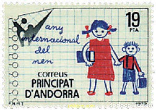 Sellos: 46151 MNH ANDORRA. Adm&oacute;n espa&ntilde;ola 1979 A&Ntilde;O INTERNACIONAL DEL NI&Ntilde;O
