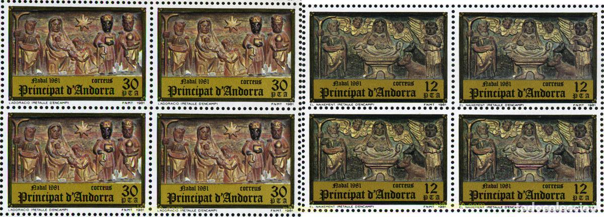 Sellos: 307682 MNH ANDORRA. Adm&oacute;n espa&ntilde;ola 1981 NAVIDAD