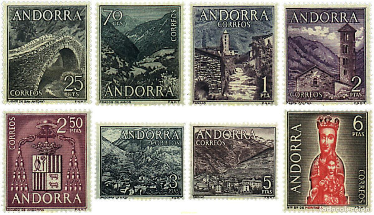 Sellos: 46135 MNH ANDORRA. Adm&oacute;n espa&ntilde;ola 1963 PAISAJE