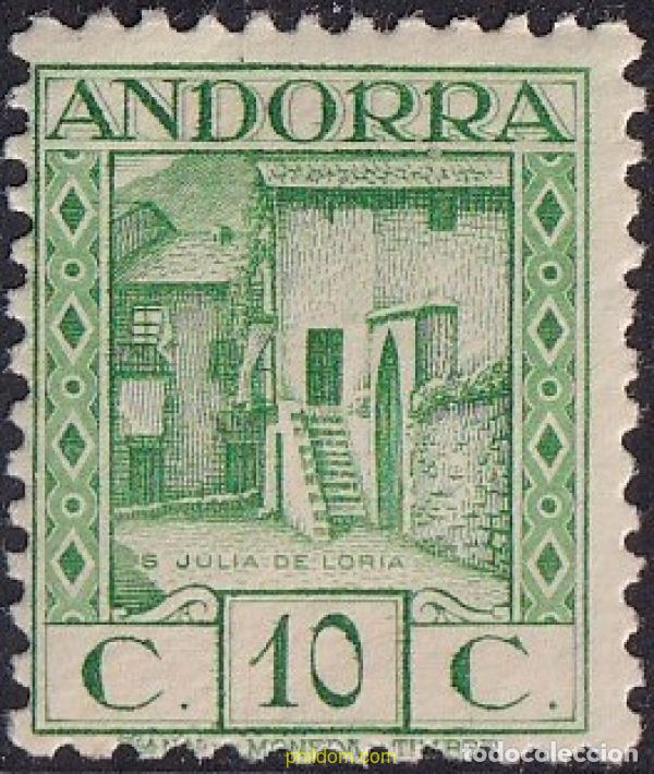 Sellos: 584427 MNH ANDORRA. Adm&oacute;n espa&ntilde;ola 1935 PAISAJES DE ANDORRA