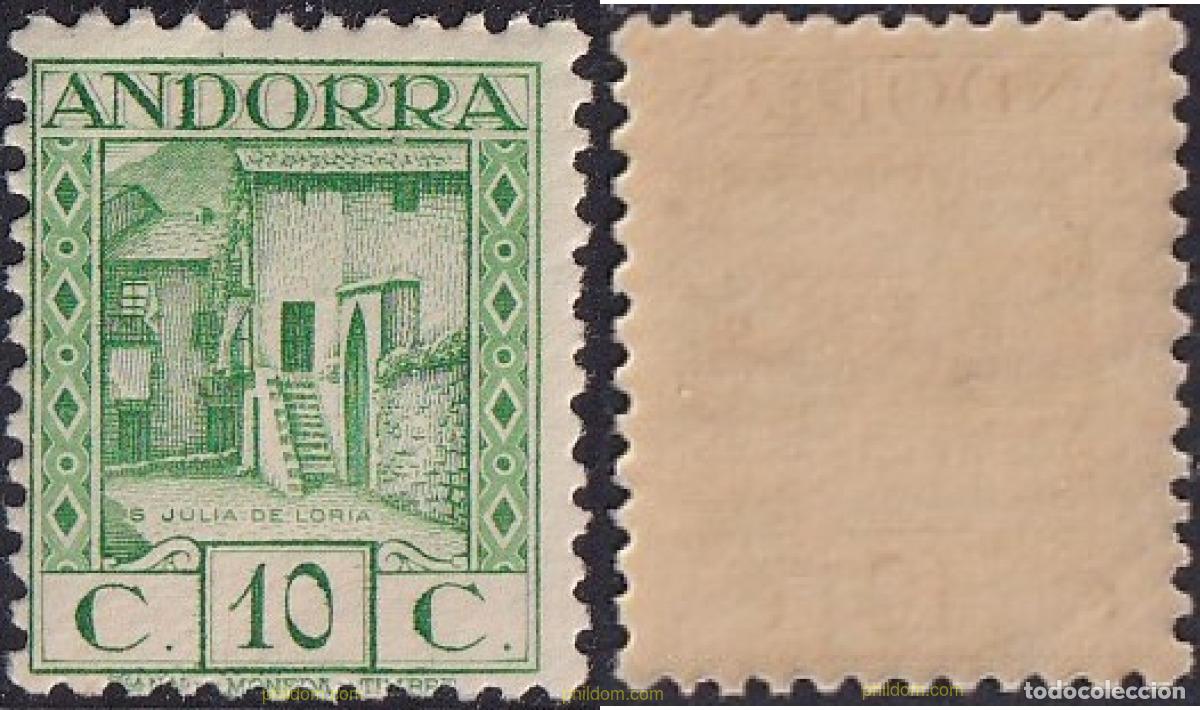 Sellos: 584427 MNH ANDORRA. Adm&oacute;n espa&ntilde;ola 1935 PAISAJES DE ANDORRA