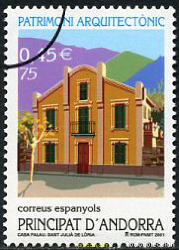 Sellos: 208602 MNH ANDORRA. Adm&oacute;n espa&ntilde;ola 2001 PATRIMONIO ARQUITECTONICO