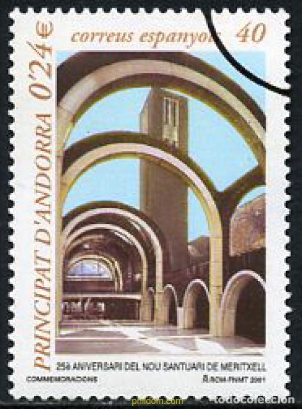 Sellos: 208603 MNH ANDORRA. Adm&oacute;n espa&ntilde;ola 2001 25 ANIVERSARIO DEL NUEVO SANTUARIO DE MERITXELL