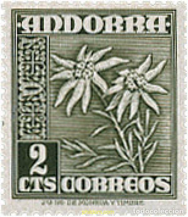 Sellos: 203053 HINGED ANDORRA. Adm&oacute;n espa&ntilde;ola 1948 SIMBOLOS NACIONALES