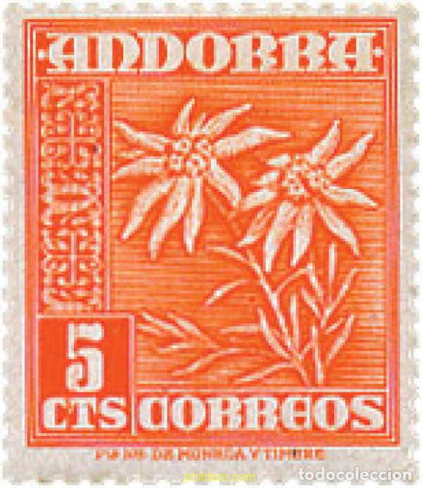 Timbres: 249463 HINGED ANDORRA. Adm&oacute;n espa&ntilde;ola 1948 SIMBOLOS NACIONALES