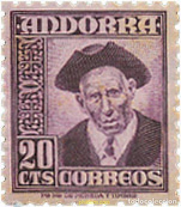 Sellos: 584419 MNH ANDORRA. Adm&oacute;n espa&ntilde;ola 1948 SIMBOLOS NACIONALES