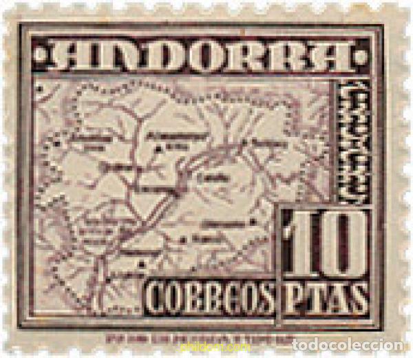Sellos: 584421 MNH ANDORRA. Adm&oacute;n espa&ntilde;ola 1948 SIMBOLOS NACIONALES