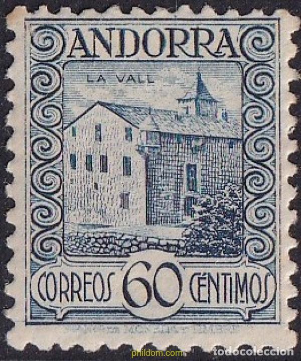 Sellos: 584414 MNH ANDORRA. Adm&oacute;n espa&ntilde;ola 1935 PAISAJES DE ANDORRA
