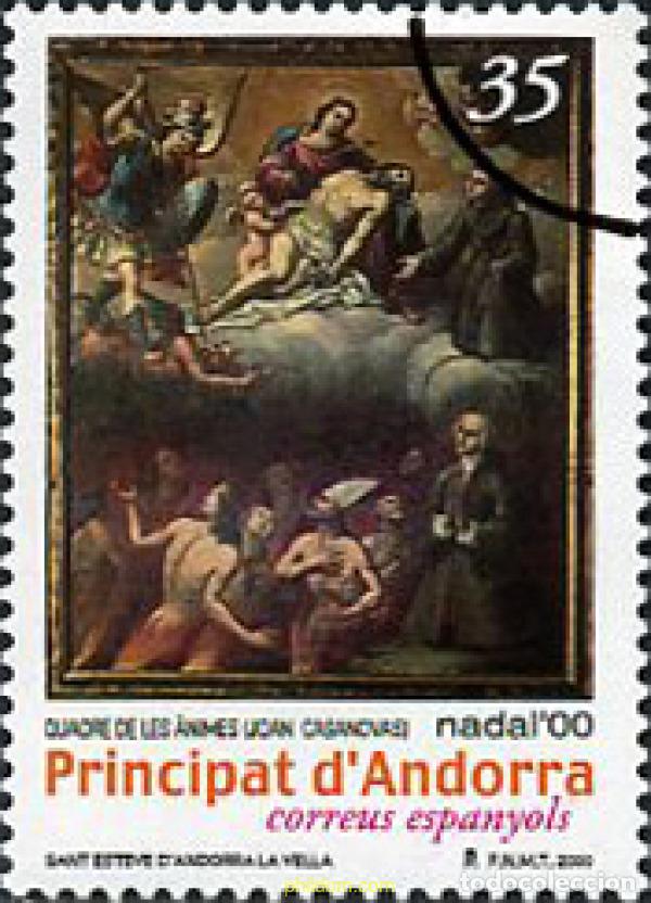 Sellos: 208595 MNH ANDORRA. Adm&oacute;n espa&ntilde;ola 2000 NAVIDAD
