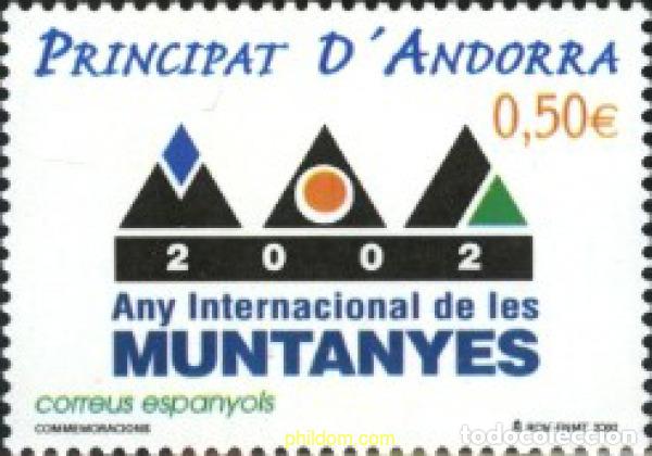 Sellos: 119622 MNH ANDORRA. Adm&oacute;n espa&ntilde;ola 2002 A&Ntilde;O INTERNACIONAL DE LAS MONTA&Ntilde;AS