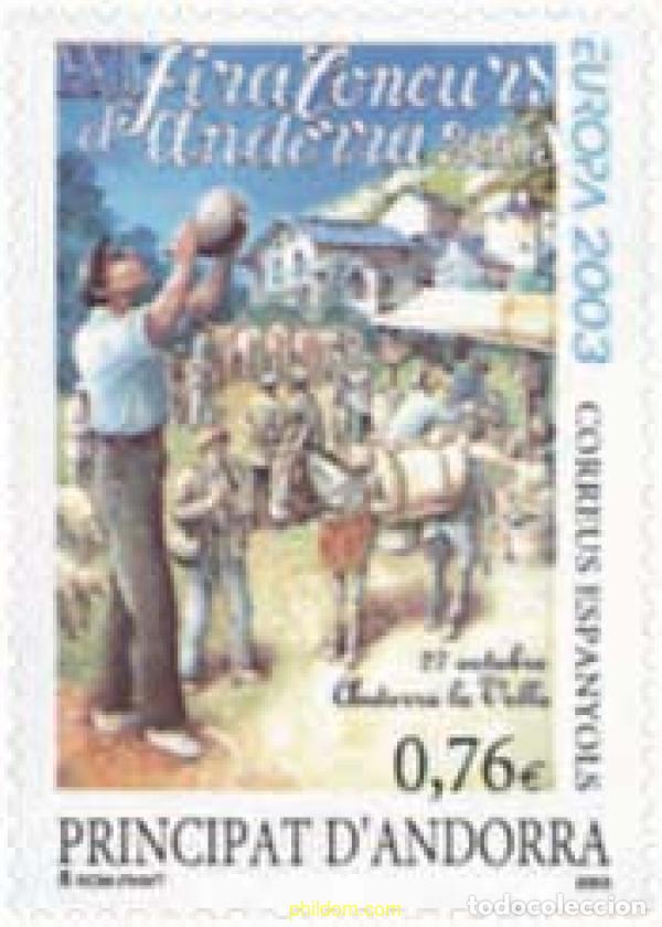 Sellos: 128622 MNH ANDORRA. Adm&oacute;n espa&ntilde;ola 2003 EUROPA CEPT. ARTE DEL CARTEL