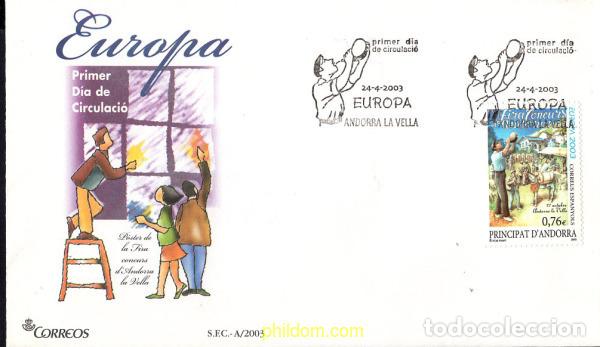 Sellos: 128623 MNH ANDORRA. Adm&oacute;n espa&ntilde;ola 2003 EUROPA CEPT. ARTE DEL CARTEL
