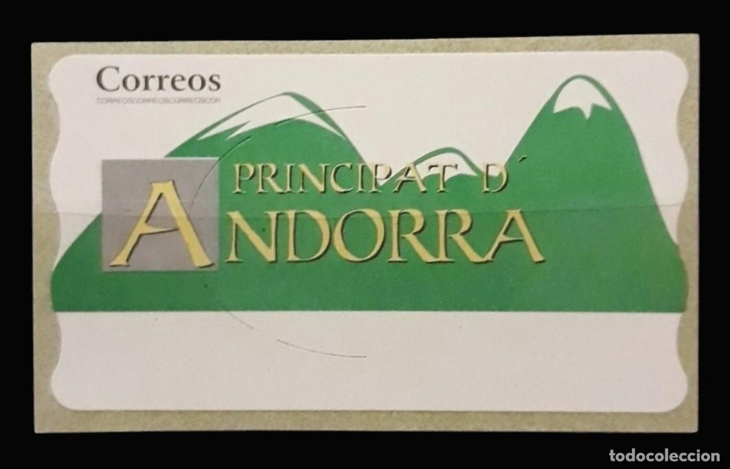 Sellos: ANDORRA ESPA&Ntilde;OLA ATM BLANCA. NUEVA Y PERFECTA. LOL