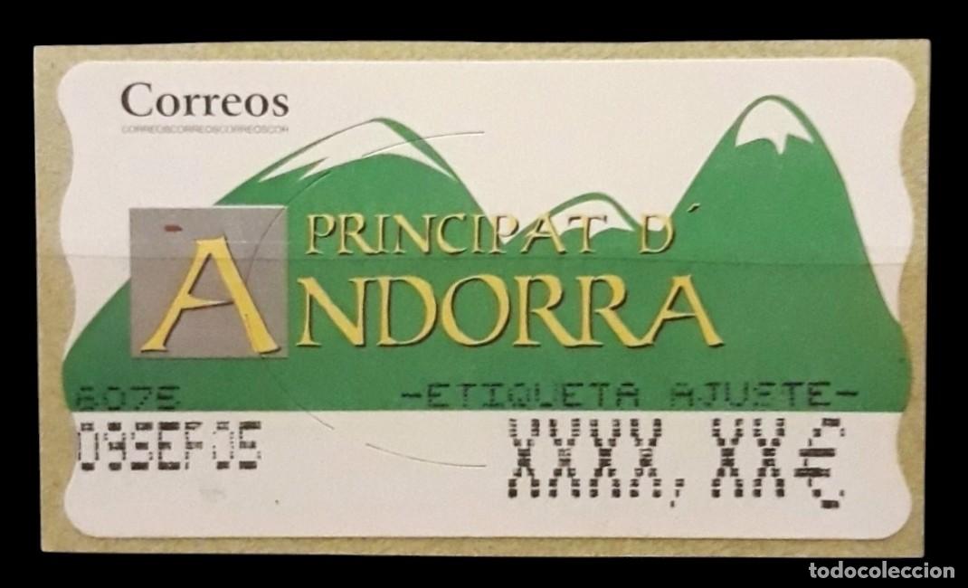 Sellos: ANDORRA ESPA&Ntilde;OLA ATM AJUSTE 6 DD/EE. NUEVA Y PERFECTA. LOL
