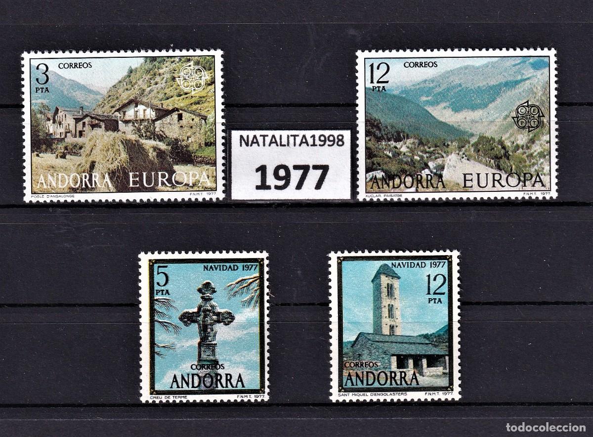 Francobolli: Sellos dependencias espa&ntilde;olas ANDORRA ESPA&Ntilde;OLA a&ntilde;o 1977** COMPLETO