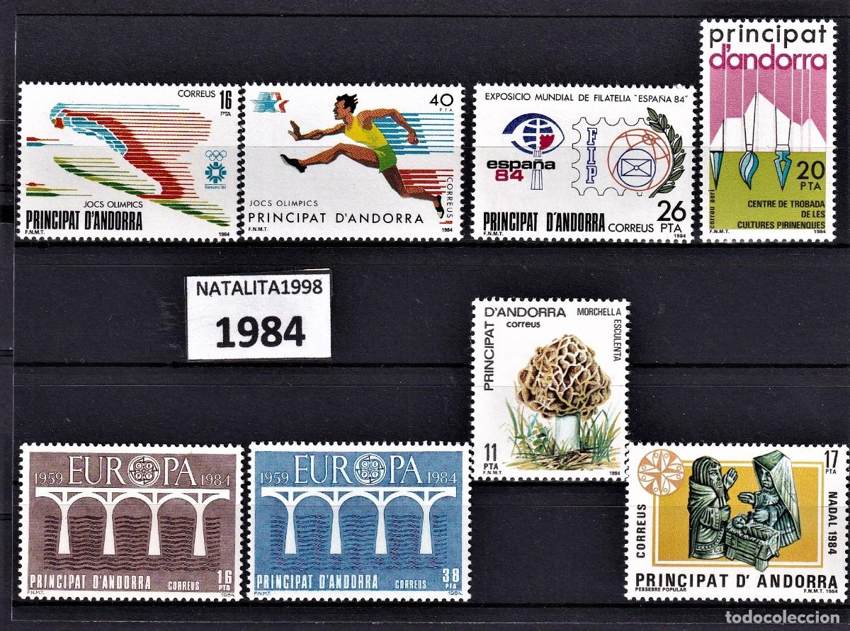 Francobolli: Sellos dependencias espa&ntilde;olas ANDORRA ESPA&Ntilde;OLA a&ntilde;o 1984** COMPLETO