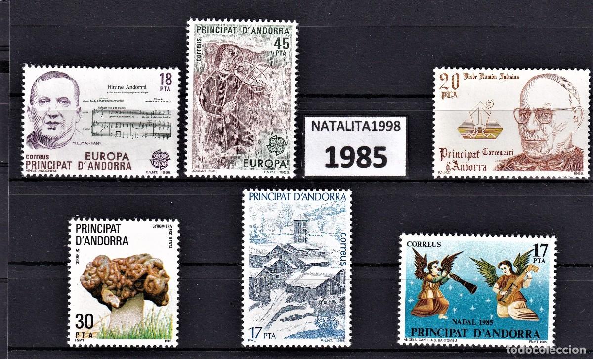 Francobolli: Sellos dependencias espa&ntilde;olas ANDORRA ESPA&Ntilde;OLA a&ntilde;o 1985** COMPLETO