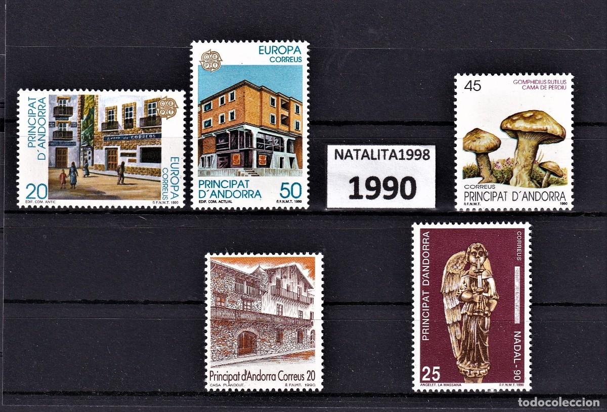 Francobolli: Sellos dependencias espa&ntilde;olas ANDORRA ESPA&Ntilde;OLA a&ntilde;o 1990** COMPLETO