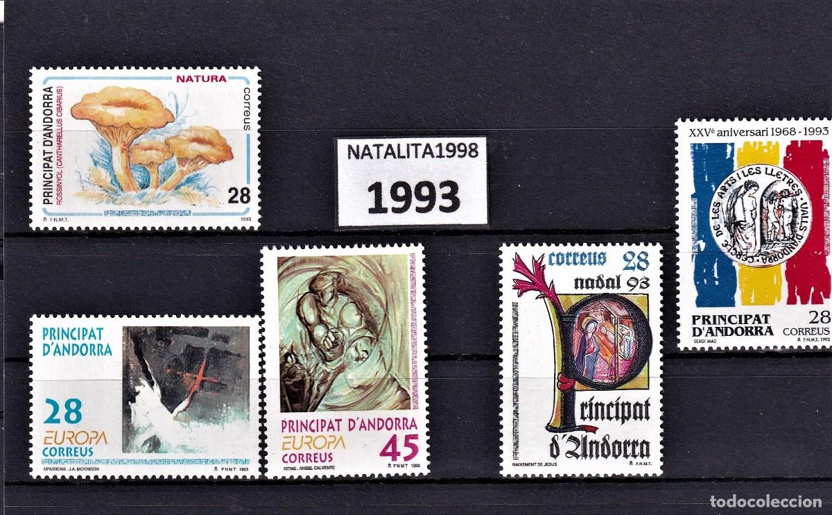Francobolli: Sellos dependencias espa&ntilde;olas ANDORRA ESPA&Ntilde;OLA a&ntilde;o 1993** COMPLETO