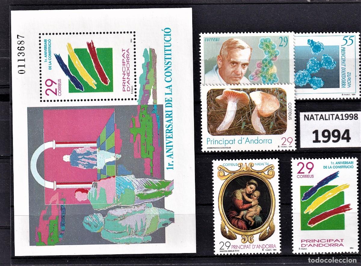 Sellos: Sellos dependencias espa&ntilde;olas ANDORRA ESPA&Ntilde;OLA a&ntilde;o 1994** COMPLETO