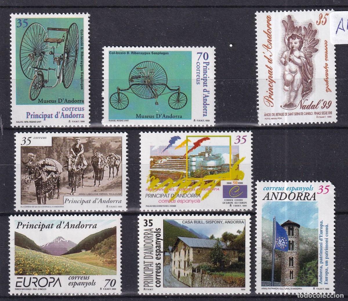 Francobolli: Sellos dependencias espa&ntilde;olas ANDORRA ESPA&Ntilde;OLA a&ntilde;o 1999** COMPLETO