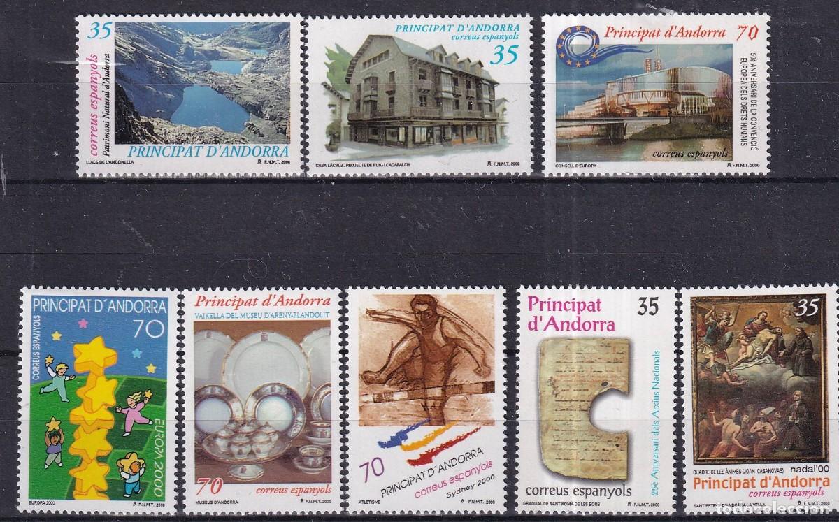 Francobolli: Sellos dependencias espa&ntilde;olas ANDORRA ESPA&Ntilde;OLA a&ntilde;o 2000** COMPLETO