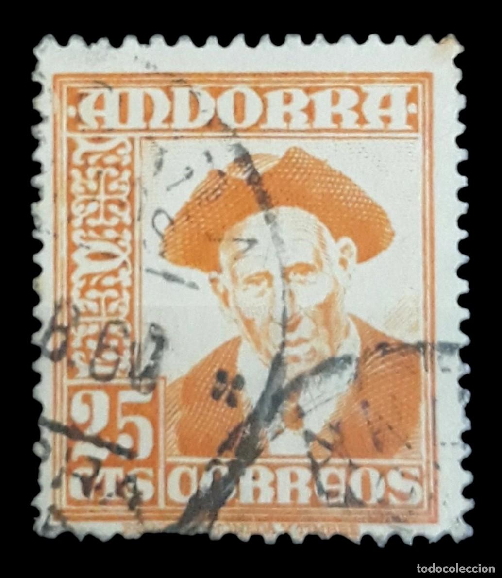 Sellos: ANDORRA ESPA&Ntilde;OLA 1948 - 1952. EDIFIL N.⁰ 49. USADO.