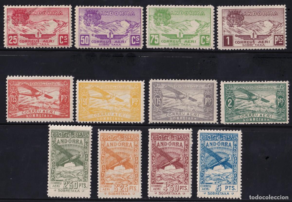 Stamps: ANDORRA ESPA&Ntilde;OLA, 1932 EDIFIL N&ordm; NE 13 / NE 24 /**/, [SIN FIJASELLOS.]