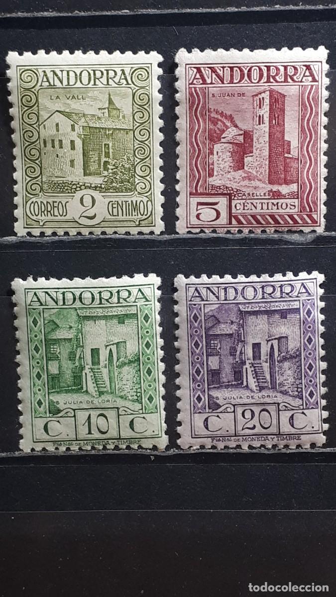 Sellos: ANDORRA. A&Ntilde;O 1931. *. EDIFIL 15d/17d, 19d