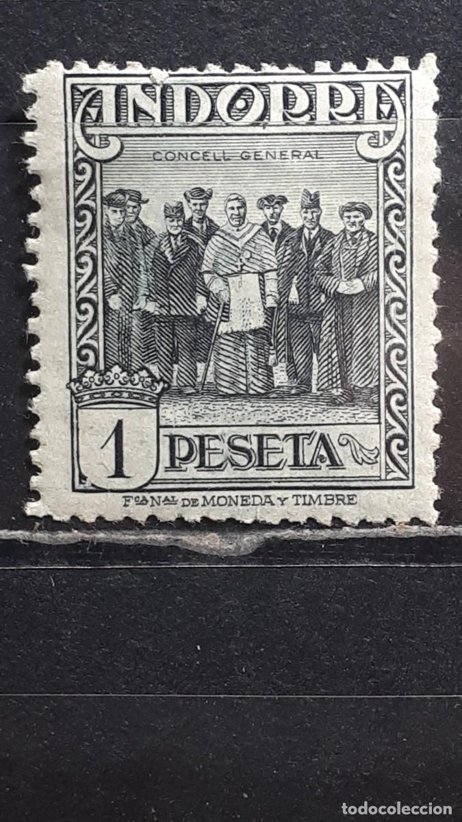 Sellos: ANDORRA. A&Ntilde;O 1929. *. EDIFIL 24