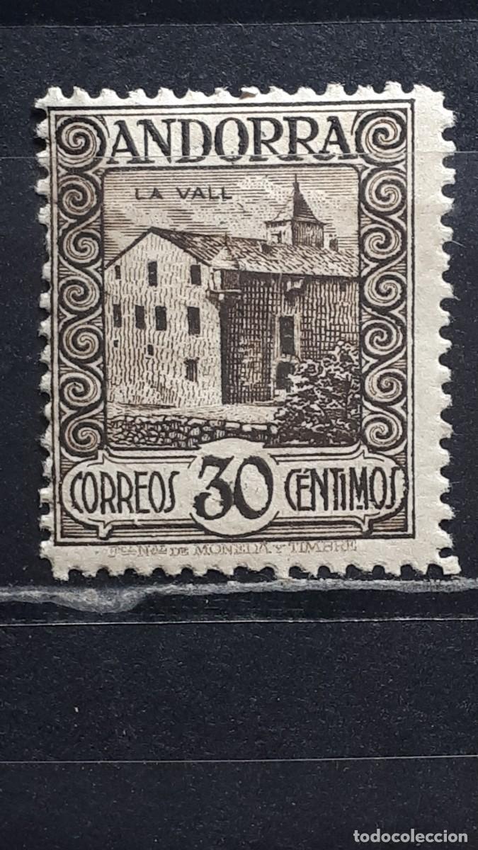 Sellos: ANDORRA. A&Ntilde;O 1929. *. EDIFIL 21