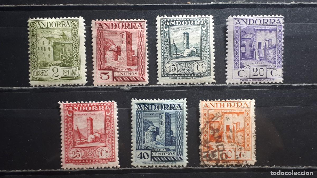 Sellos: ANDORRA. A&Ntilde;O 1929. *. EDIFIL 15/6, 18/20, 22/3