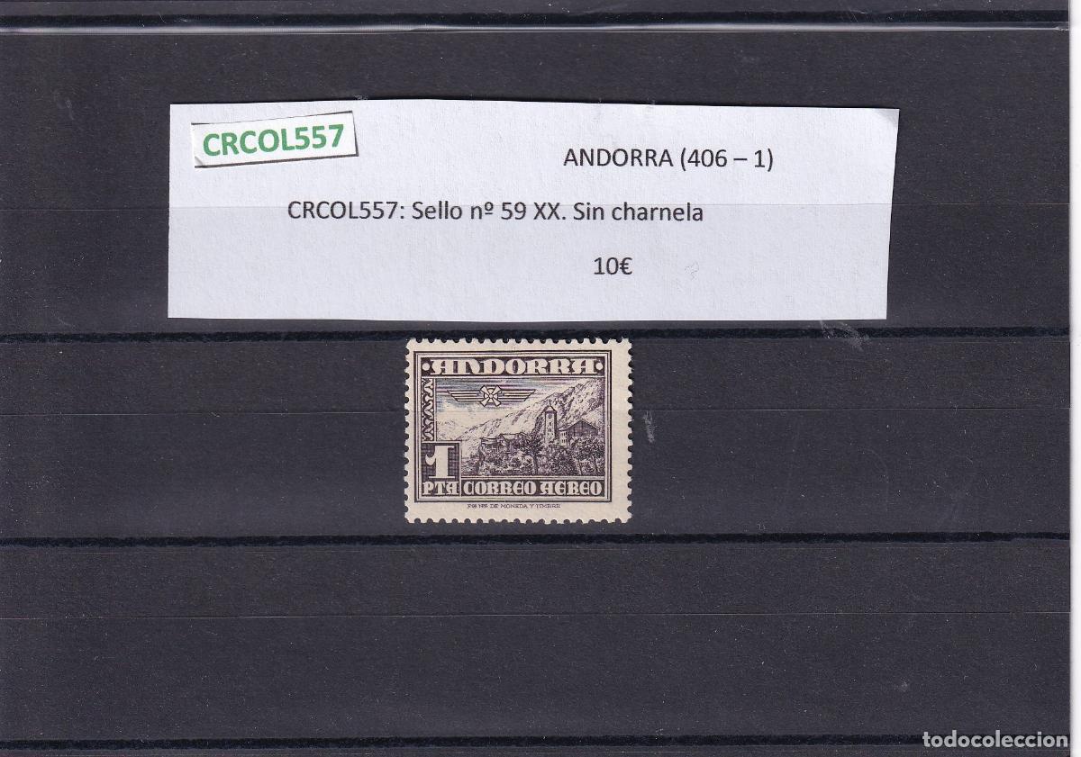Sellos: CRCOL557 SELLOS ANDORRA (Beneficencia) 1 XX - 2/6 X