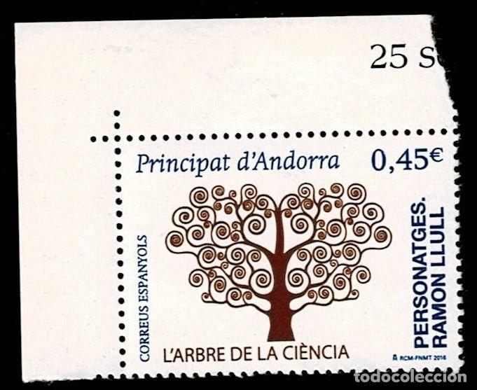 Sellos: Andorra espa&ntilde;ola &Aacute;RBOL CIENCIA EDIFIL n&ordm; 446 Sin fijasellos