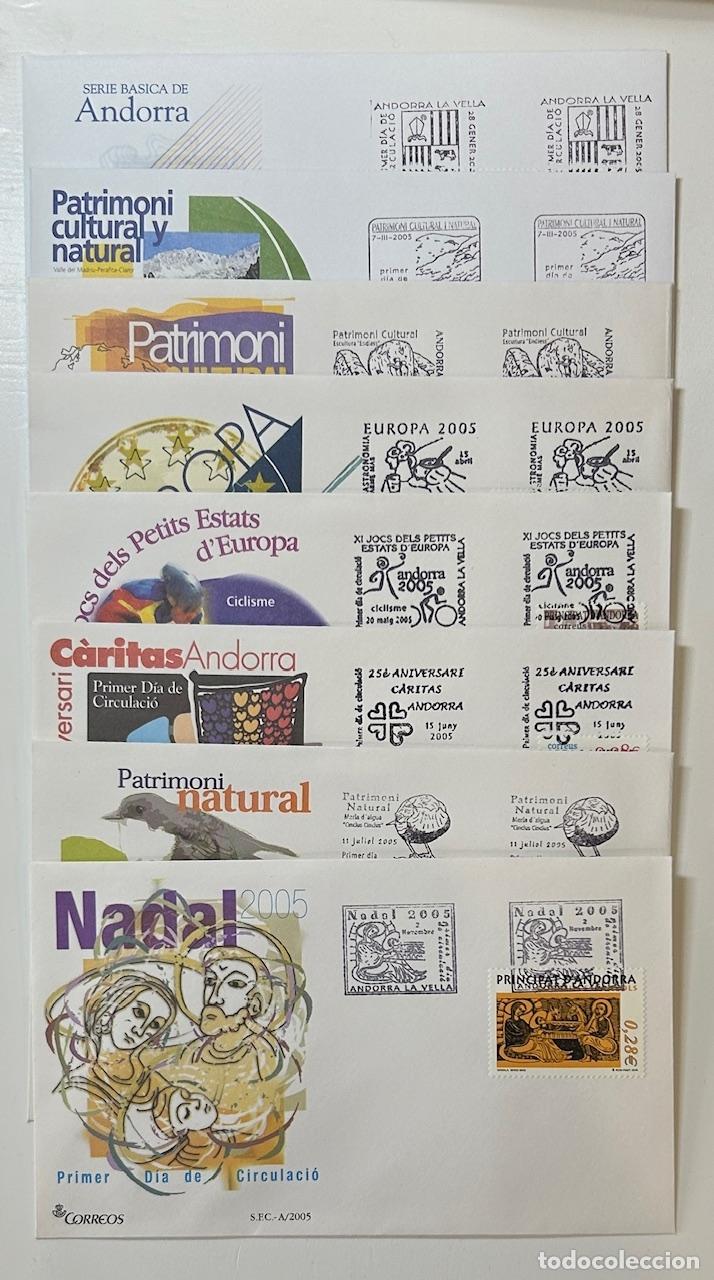 Sellos: CRS1251 SOBRES PRIMER DIA ANDORRA 2005 COMPLETO
