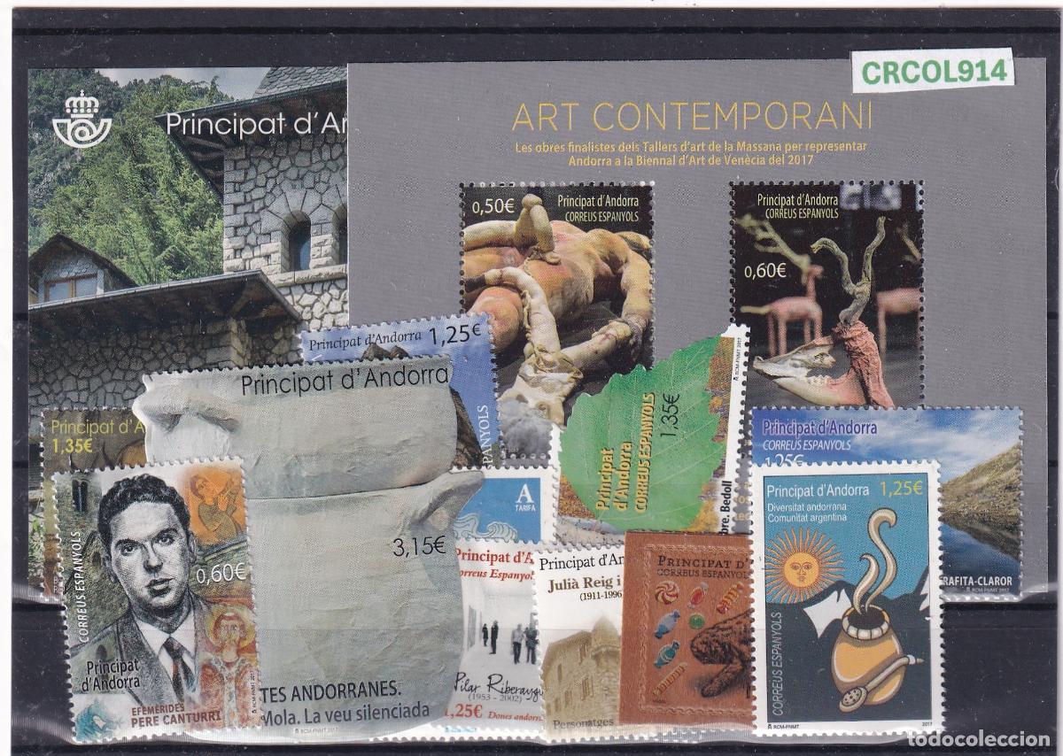 Sellos: CRCOL914 SELLOS ANDORRA N&ordm; CAT. 2017 COMPLETO NUEVOS