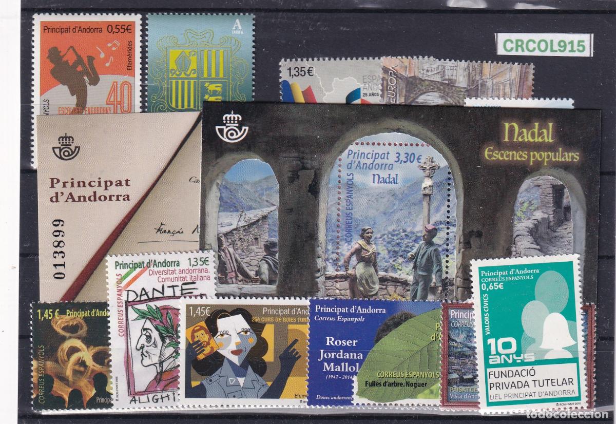 Sellos: CRCOL915 SELLOS ANDORRA N&ordm; CAT. 2018 COMPLETO NUEVOS