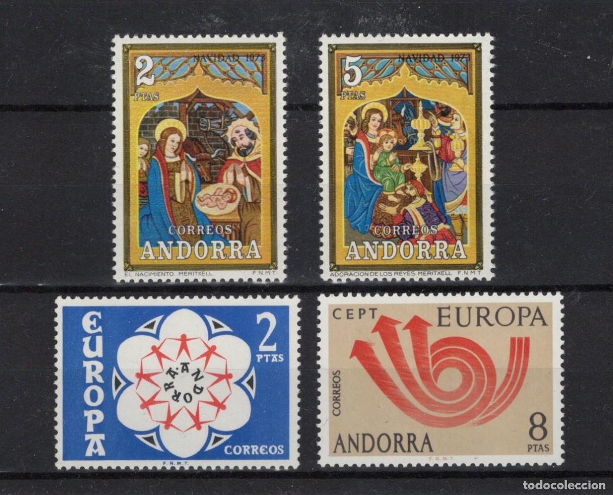 Stamps: Sellos DEPENDENCIAS ESPA&Ntilde;OLAS ANDORRA a&ntilde;o 1973** COMPLETO en NUEVO