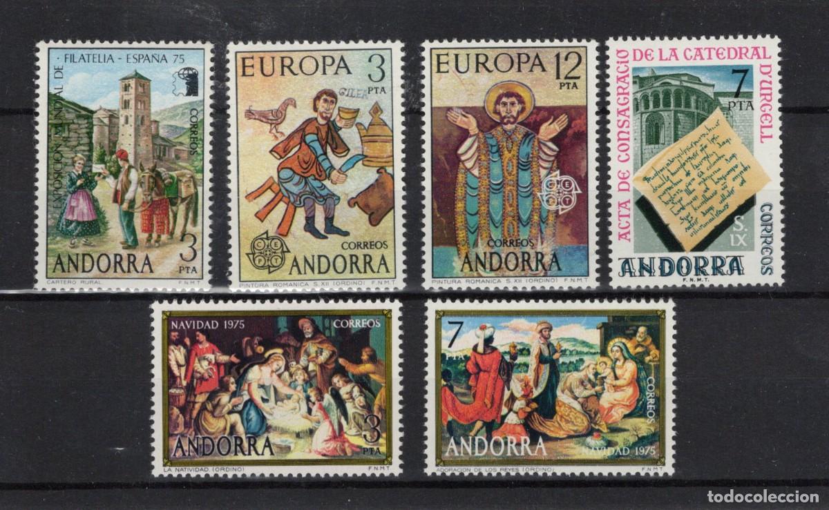 Stamps: Sellos DEPENDENCIAS ESPA&Ntilde;OLAS ANDORRA a&ntilde;o 1975** COMPLETO en NUEVO