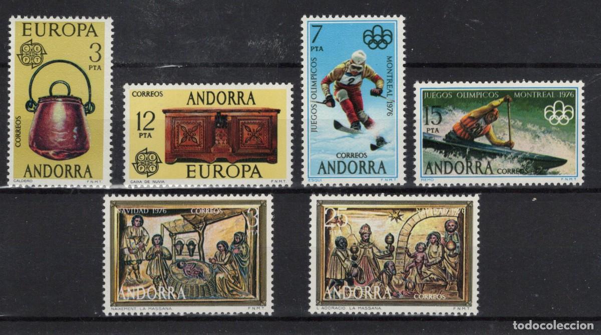 Stamps: Sellos DEPENDENCIAS ESPA&Ntilde;OLAS ANDORRA a&ntilde;o 1976** COMPLETO en NUEVO