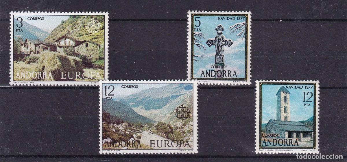 Stamps: Sellos DEPENDENCIAS ESPA&Ntilde;OLAS ANDORRA a&ntilde;o 1977** COMPLETO en NUEVO