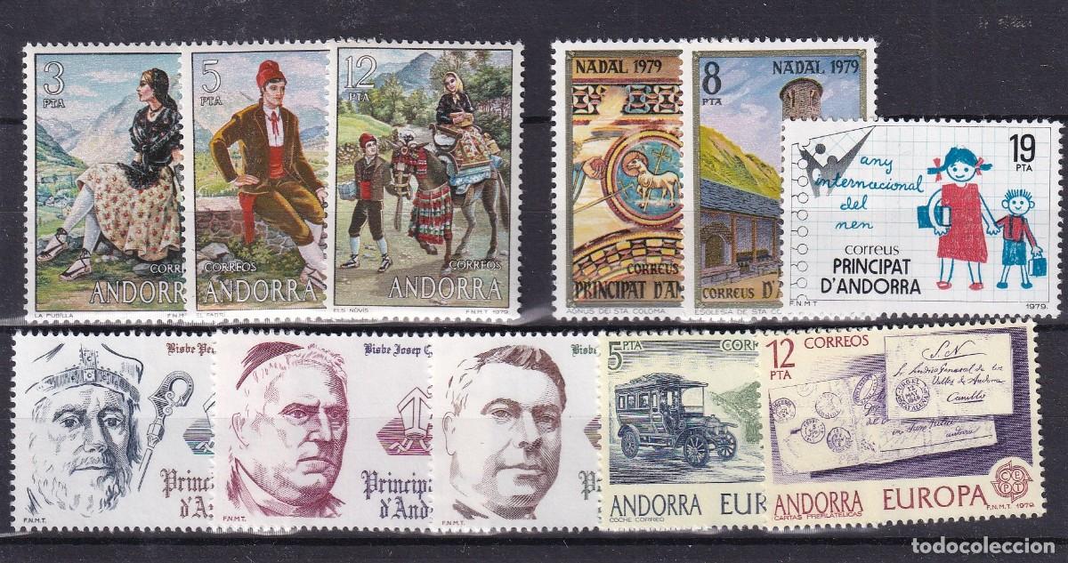 Stamps: Sellos DEPENDENCIAS ESPA&Ntilde;OLAS ANDORRA a&ntilde;o 1979** COMPLETO en NUEVO