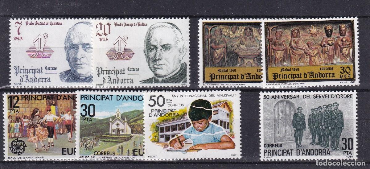 Stamps: Sellos DEPENDENCIAS ESPA&Ntilde;OLAS ANDORRA a&ntilde;o 1981** COMPLETO en NUEVO