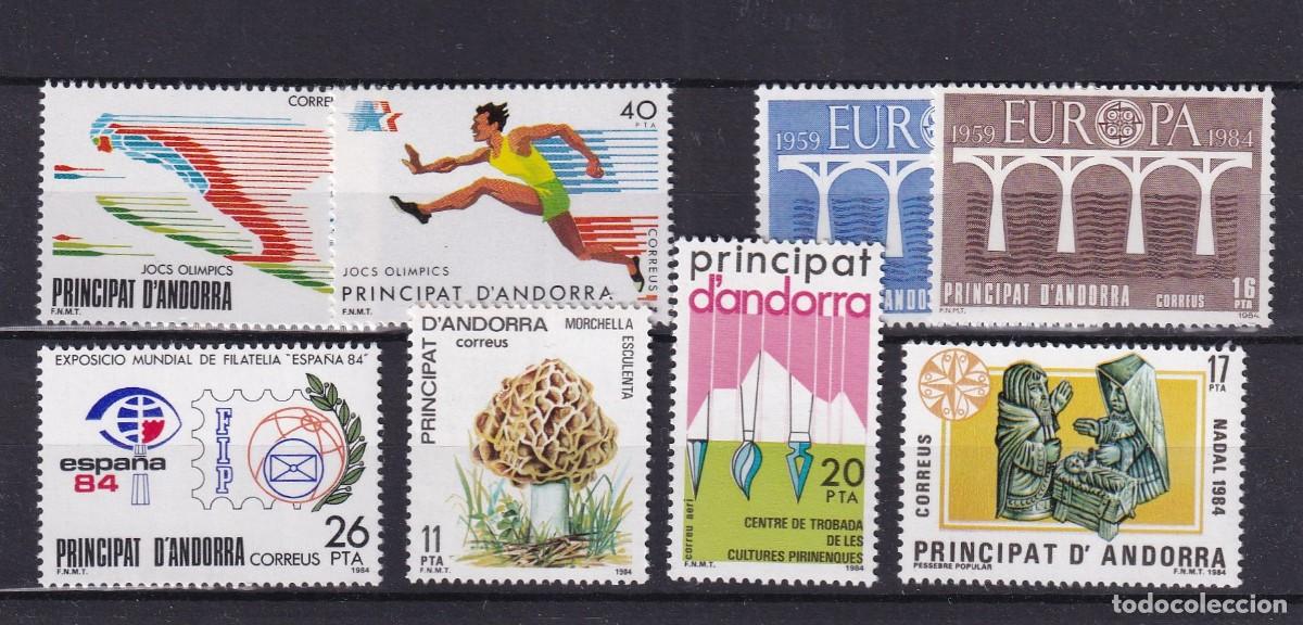 Stamps: Sellos DEPENDENCIAS ESPA&Ntilde;OLAS ANDORRA a&ntilde;o 1984** COMPLETO en NUEVO