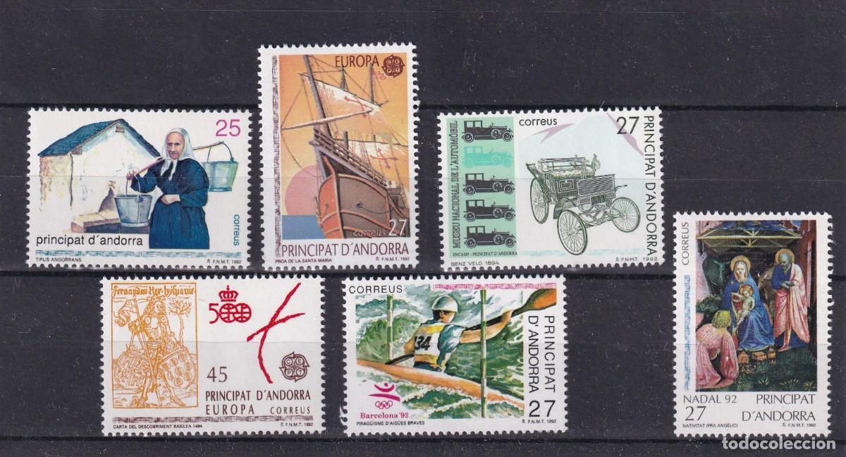 Stamps: Sellos DEPENDENCIAS ESPA&Ntilde;OLAS ANDORRA a&ntilde;o 1992** COMPLETO en NUEVO
