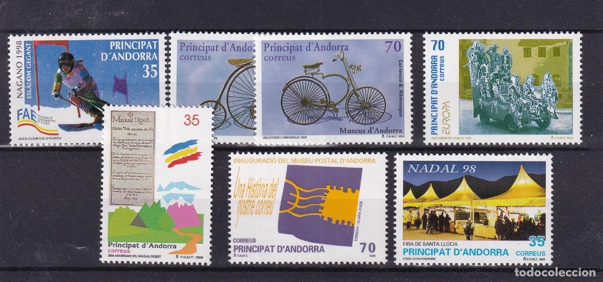 Selos: Sellos DEPENDENCIAS ESPA&Ntilde;OLAS ANDORRA a&ntilde;o 1998** COMPLETO en NUEVO