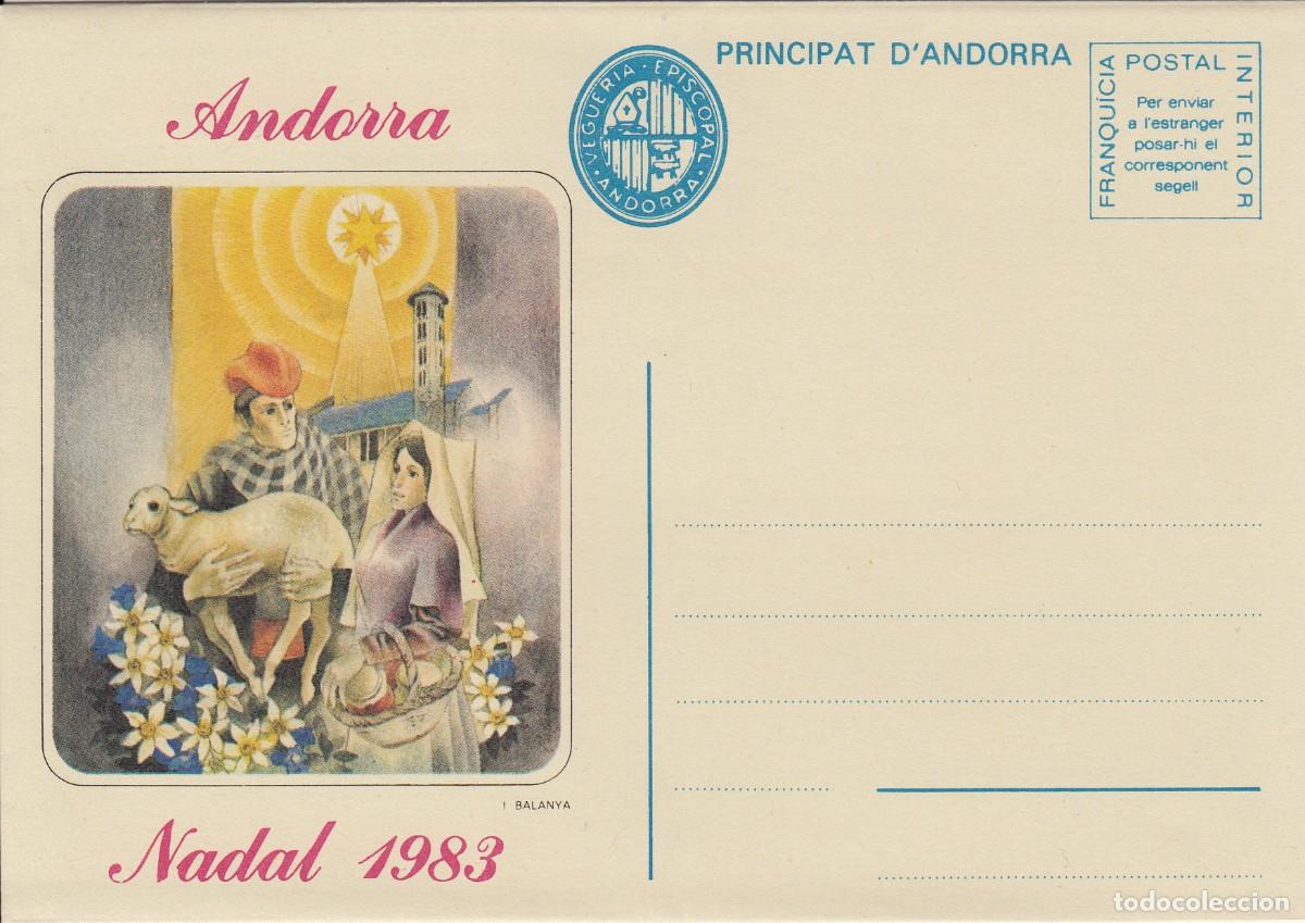 Sellos: ANDORRA - FRANQUICIA POSTAL INTERIOR - NADAL 1983