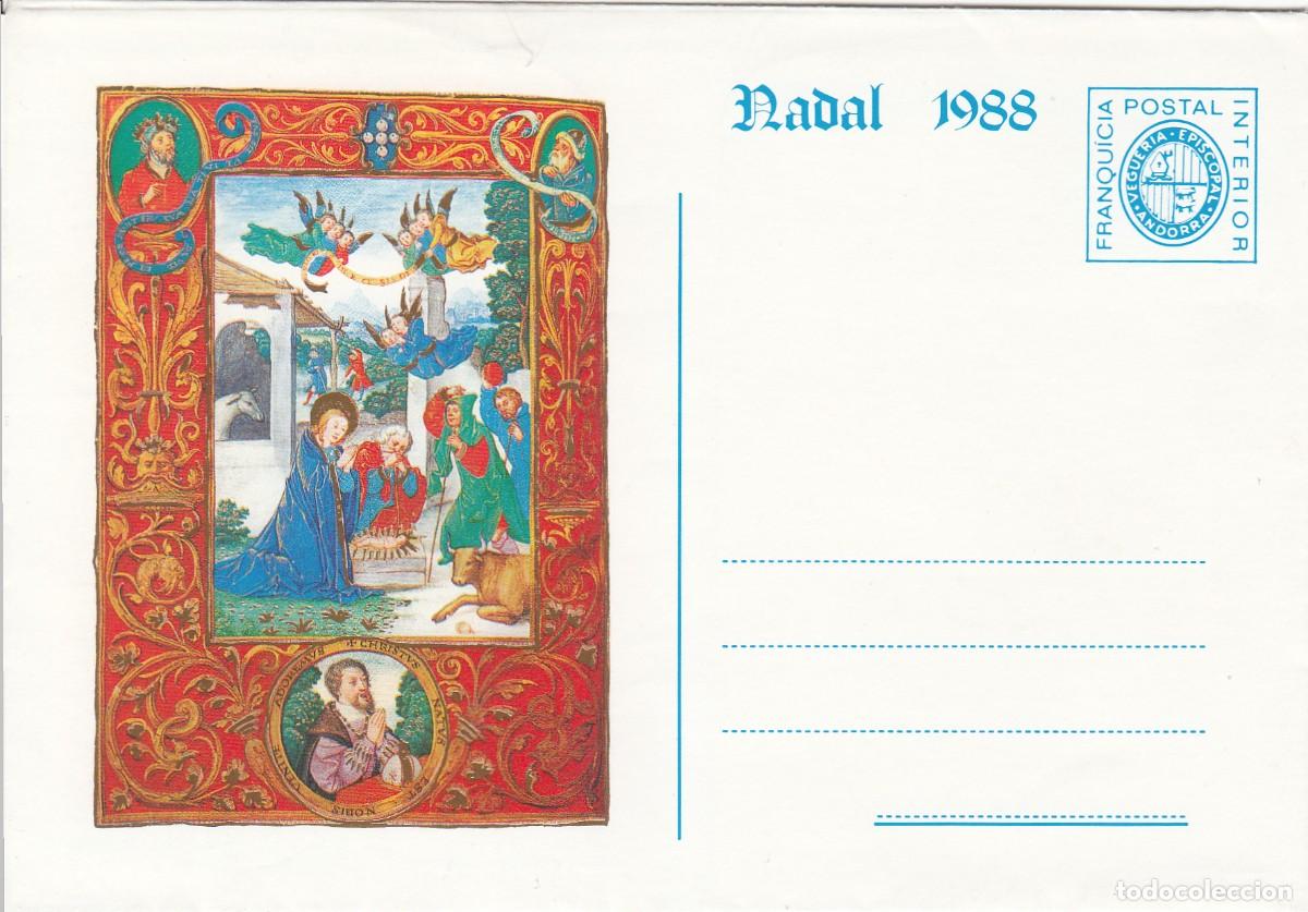 Sellos: ANDORRA - FRANQUICIA POSTAL INTERIOR - NADAL 1988