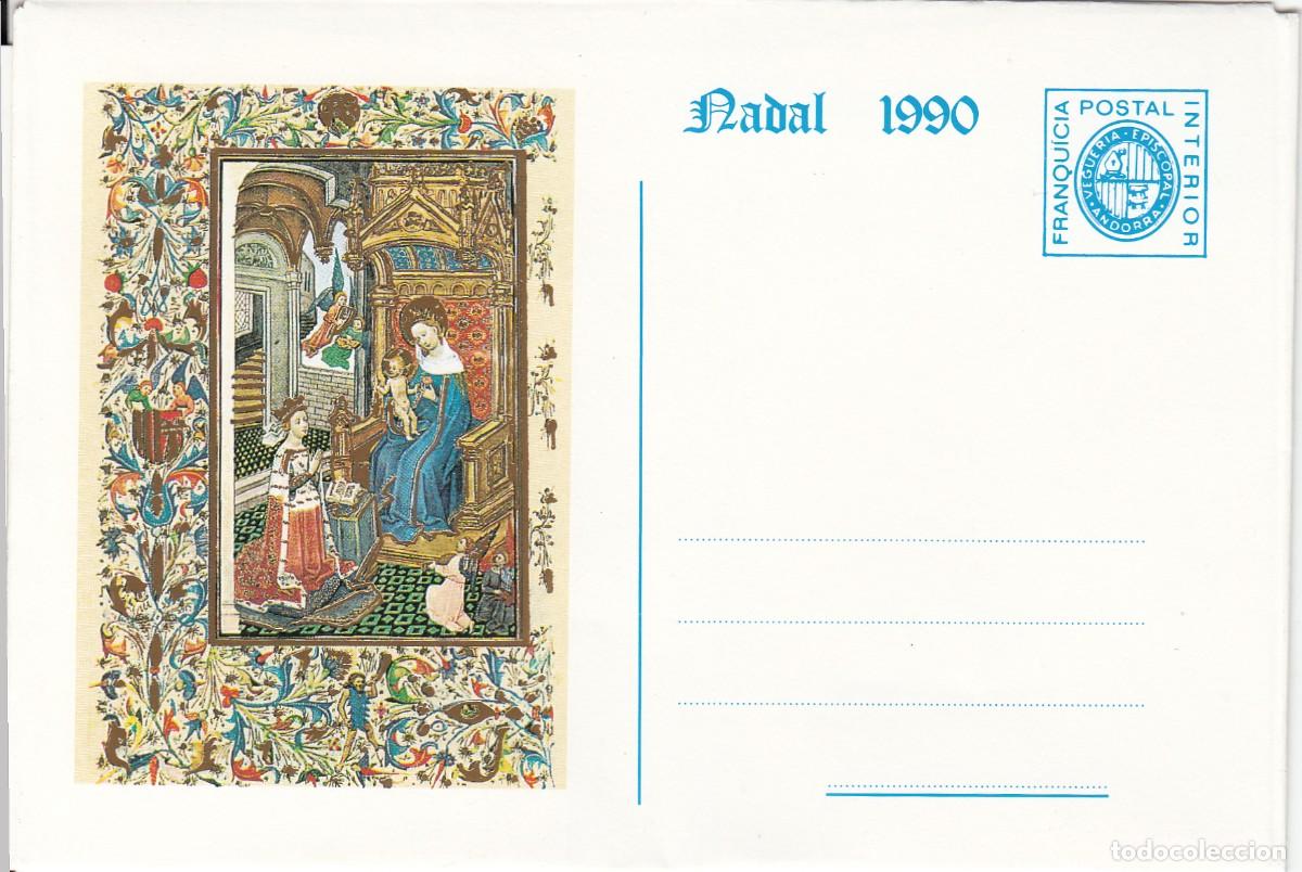 Sellos: ANDORRA - FRANQUICIA POSTAL INTERIOR - NADAL 1990